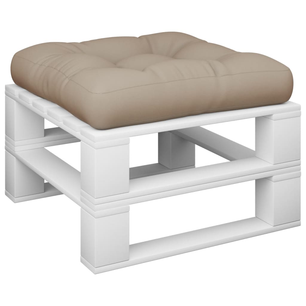VIDAXL -Paletten 50x50x12 cm Stoff Taupe