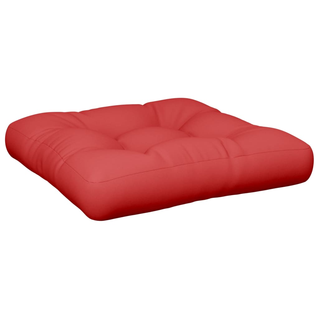 VidaXL Palettenkissen 60x60x12 cm Stoff Rot