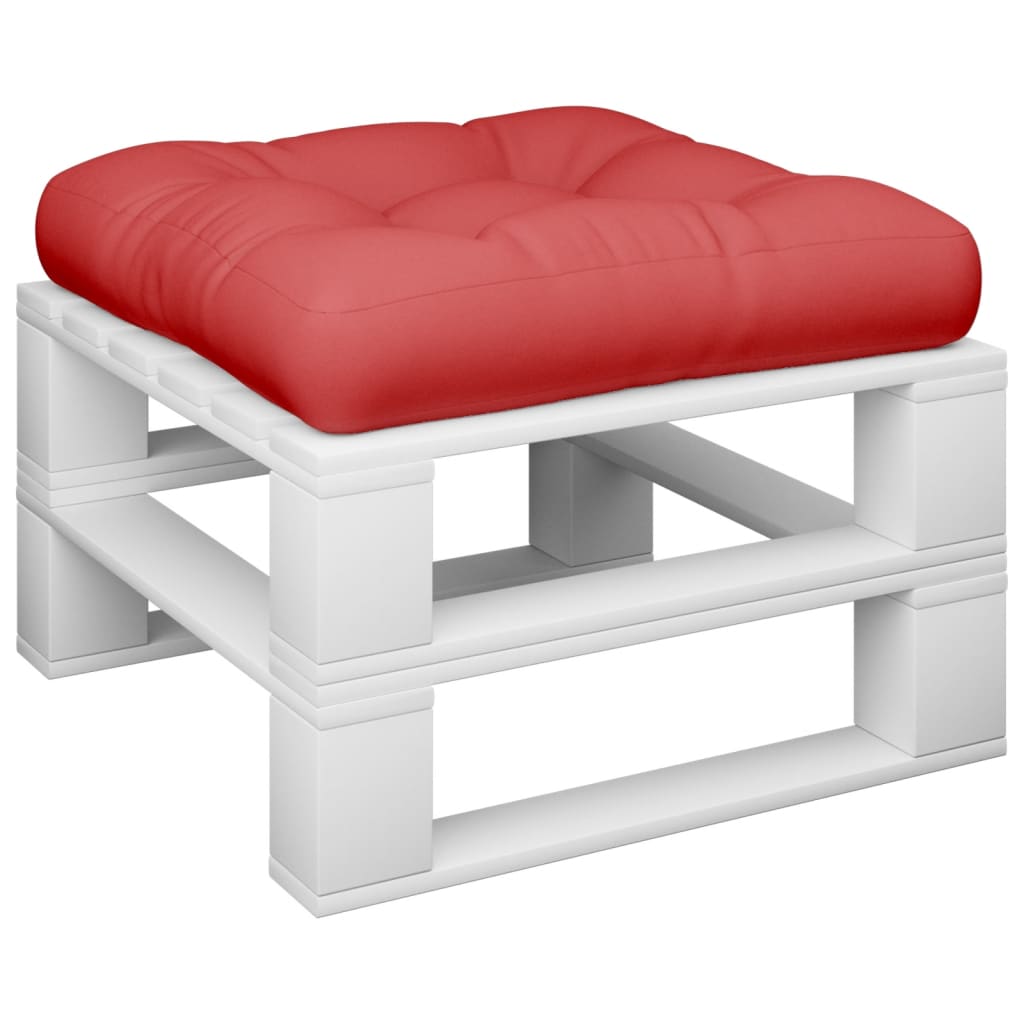VidaXL Palettenkissen 60x60x12 cm Stoff Rot
