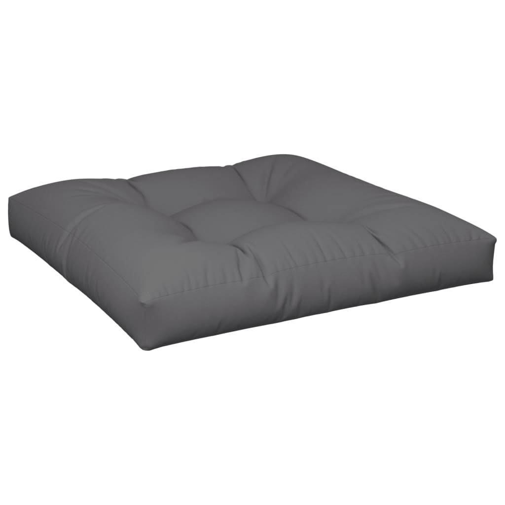 VidaXL Palettenkissen 70x70x12 cm, Stoff anthrazitfarben