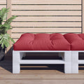 VidaXL Palettenkissen 70x70x12 cm Stoff weinrot