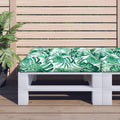 Vidaxl palletkussen bladpatroon 70x70x12 cm