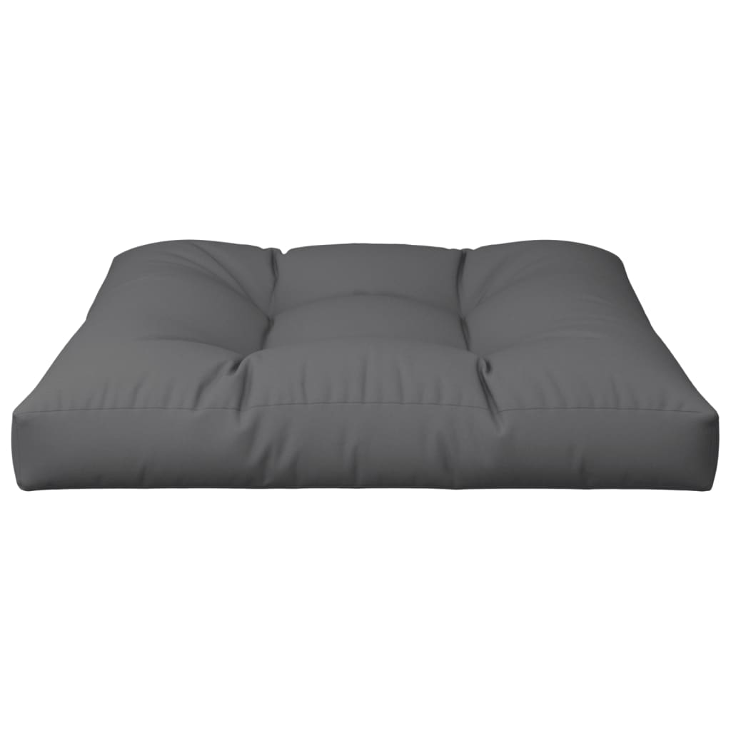 Vidaxl palletkussen 80x80x12 cm stof antracietkleurig