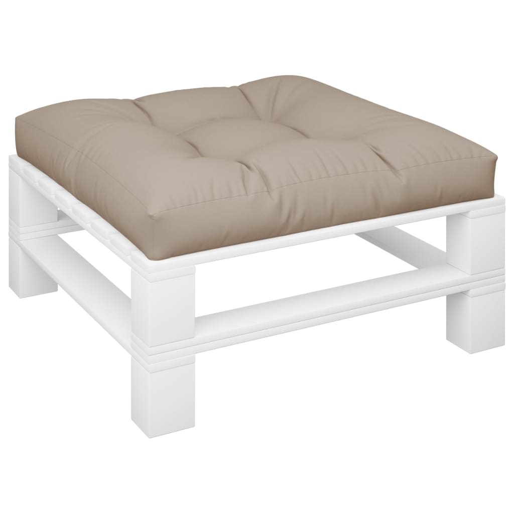VidaXL Palettenkissen 80x80x12 cm Stoff taupe