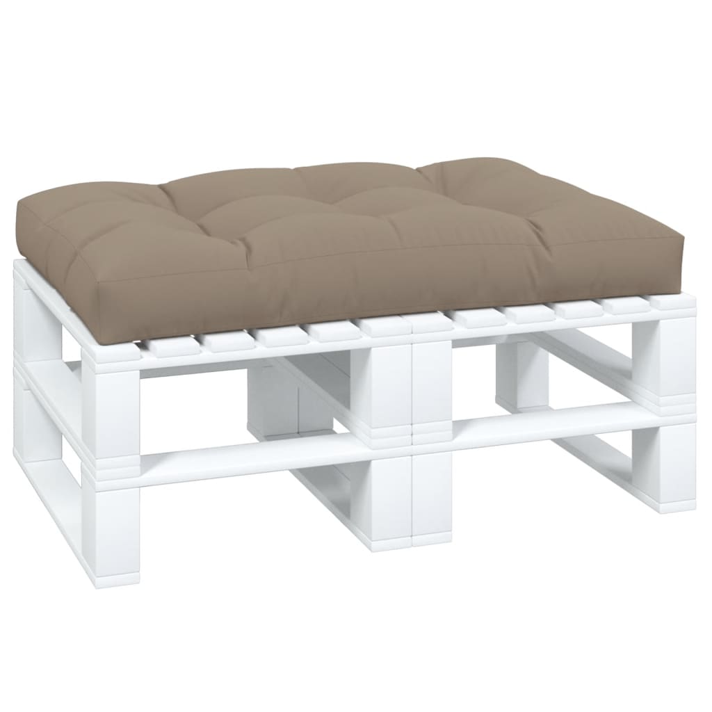 VIDAXL -Paletten 120x80x12 cm Stoff Taupe