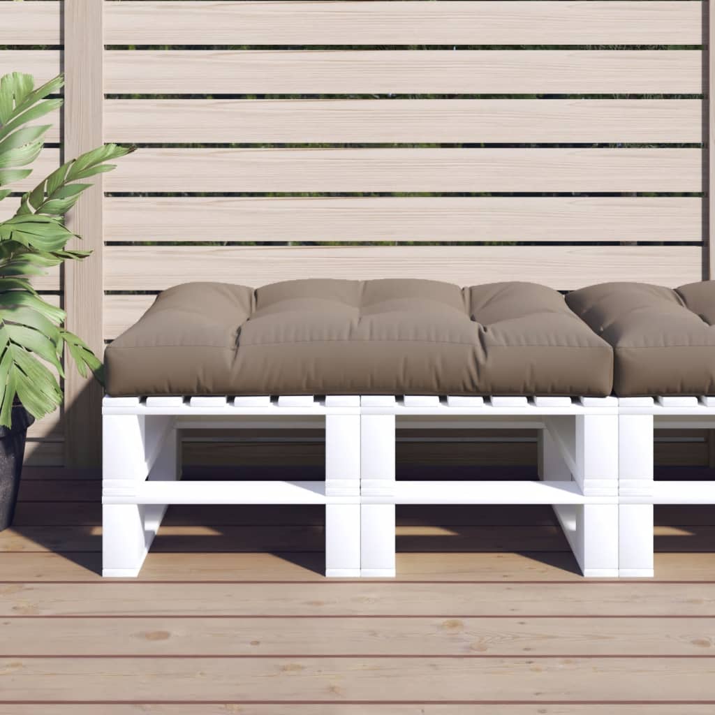 VIDAXL -Paletten 120x80x12 cm Stoff Taupe