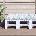 VidaXL Palettenkissen, Blattmuster, 120 x 80 x 12 cm Stoff