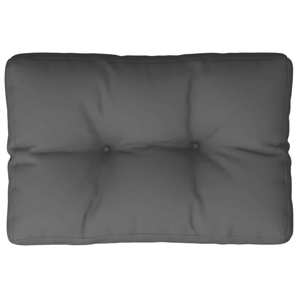 VidaXL Palettenkissen 50x40x12 cm, Stoff anthrazitfarben