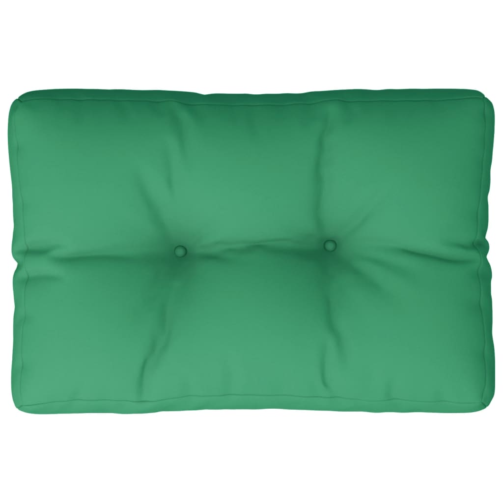 VidaXL Palletkussen 60x40x12 cm stof groen