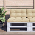 Vidaxl palletkussen 70x40x12 cm stof beige