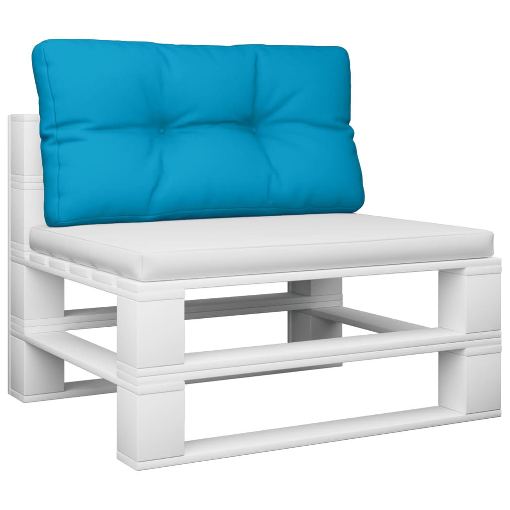 VidaXL Palettenkissen 80x40x12 cm Stoff hellblau