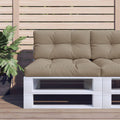Vidaxl palletkussen 80x40x12 cm stof taupe