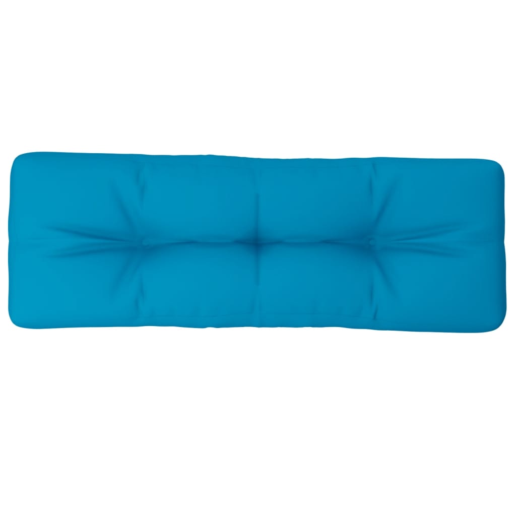 VidaXL Palettenkissen 120x40x12 cm Stoff hellblau