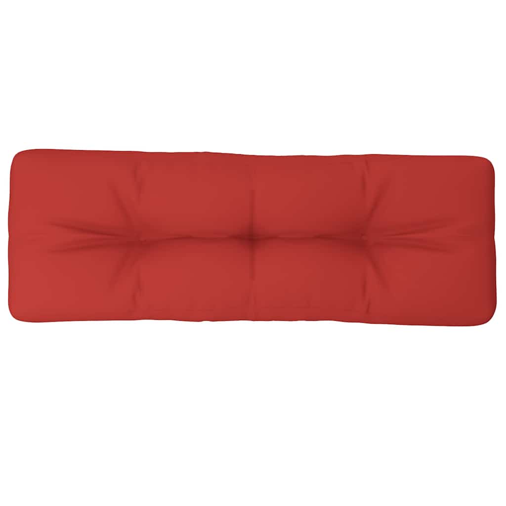 VIDAXL -Paletten 120x40x12 cm Stoff rot