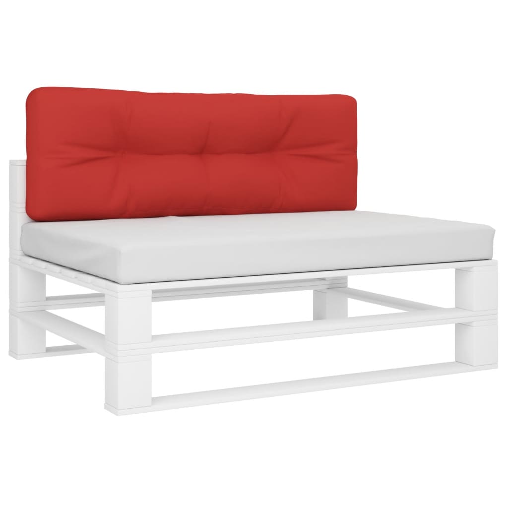 VIDAXL -Paletten 120x40x12 cm Stoff rot