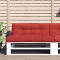 VIDAXL -Paletten 120x40x12 cm Stoff rot