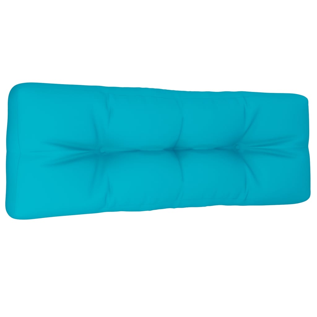 Vidaxl palletkussen 120x40x12 cm stof turquoise