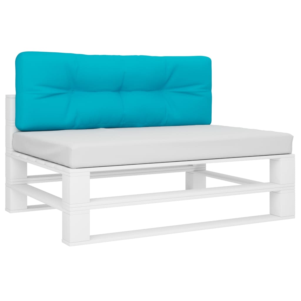 Vidaxl palletkussen 120x40x12 cm stof turquoise
