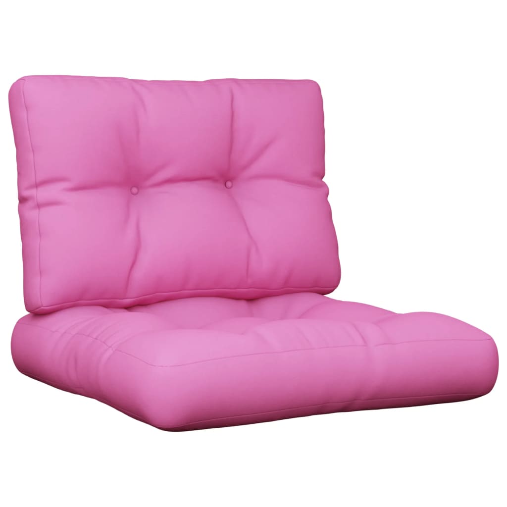 VidaXL Palettenkissen, 2 Stück, Stoff, rosa