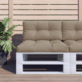 Vidaxl palletkussens 2 st stof taupe