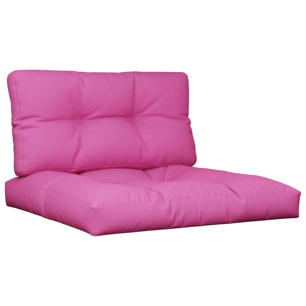 VidaXL Palettenkissen, 2 Stück, Stoff, rosa