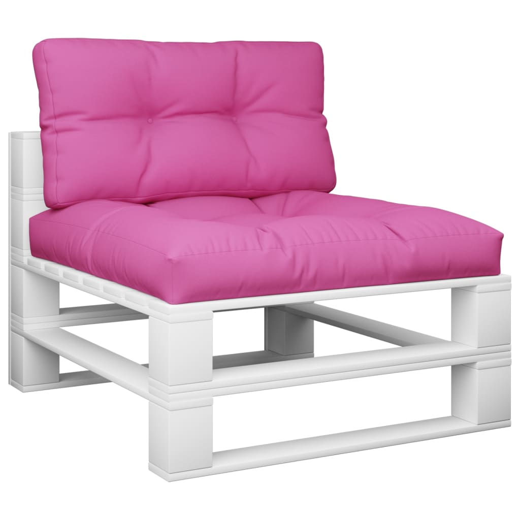 VidaXL Palettenkissen, 2 Stück, Stoff, rosa