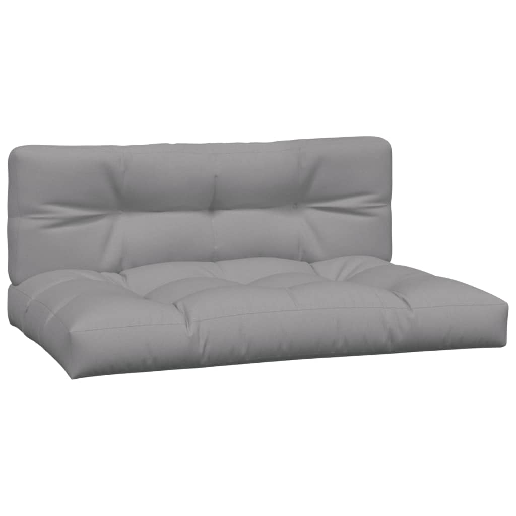 VidaXL Palettenkissen 2 St. Stoff grau