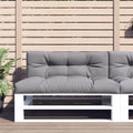 VidaXL Palettenkissen 2 St. Stoff grau