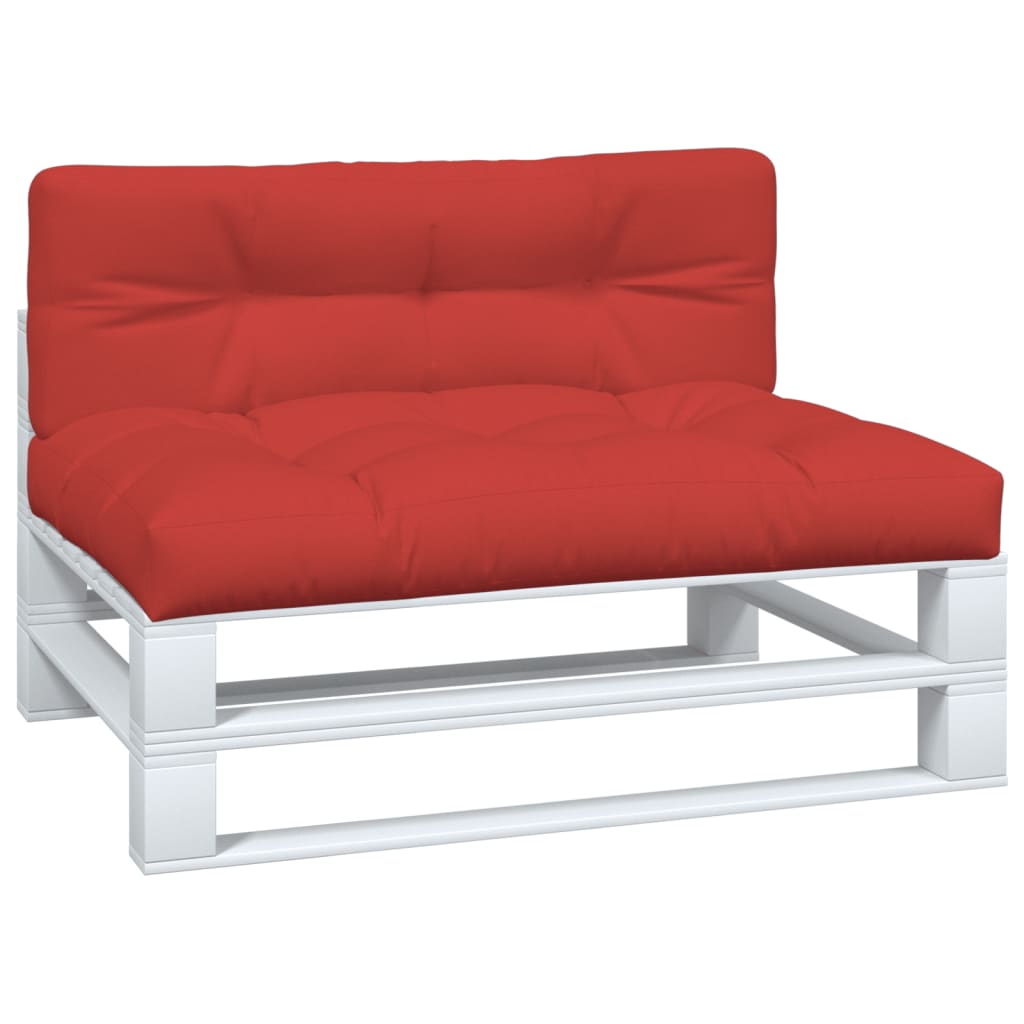 VidaXL Palettenkissen 2 St. Stoff rot