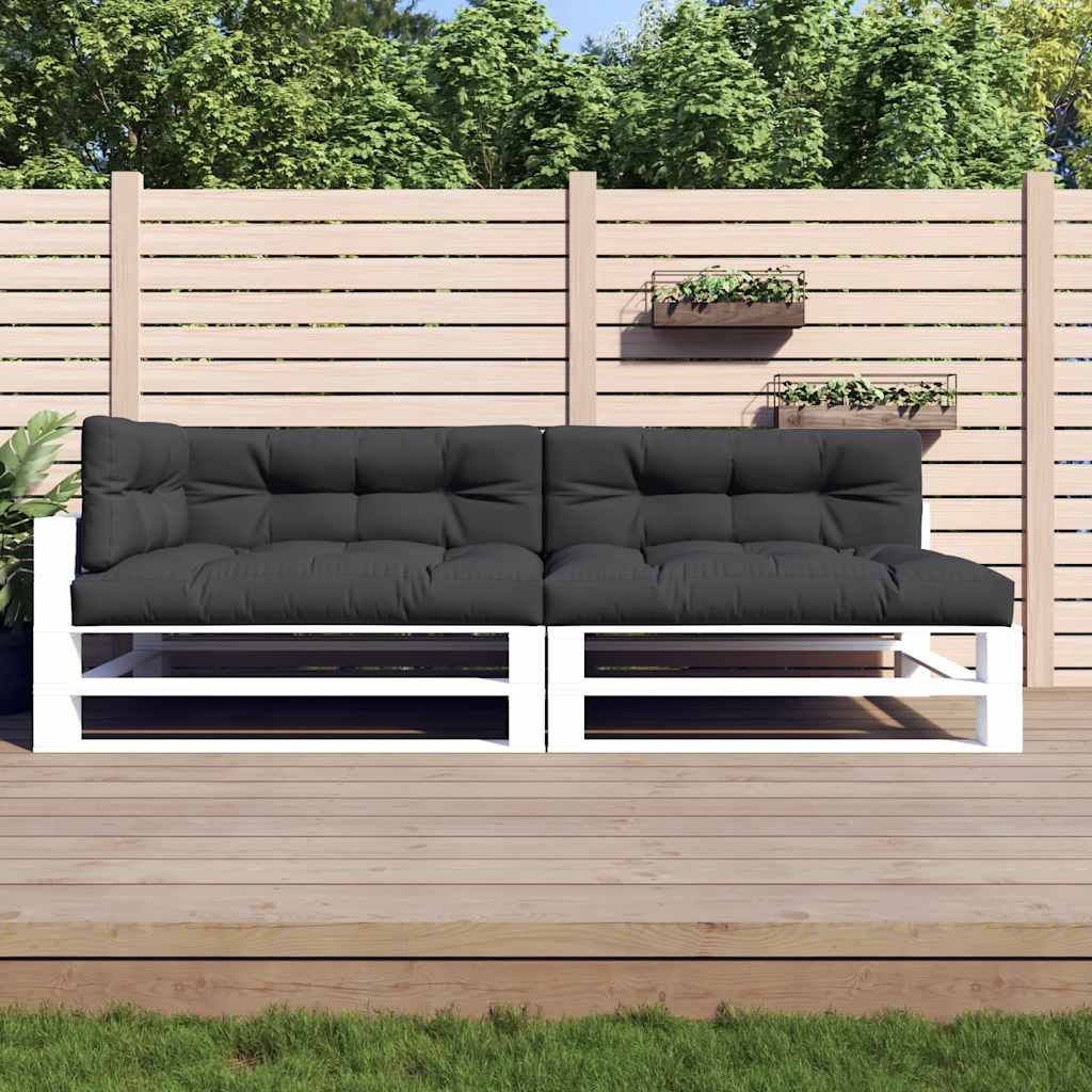 VidaXL Palettenkissen 5 St. Stoff schwarz
