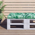 VidaXL Palettenkissen 58x58x10 cm Stoff Blattmuster