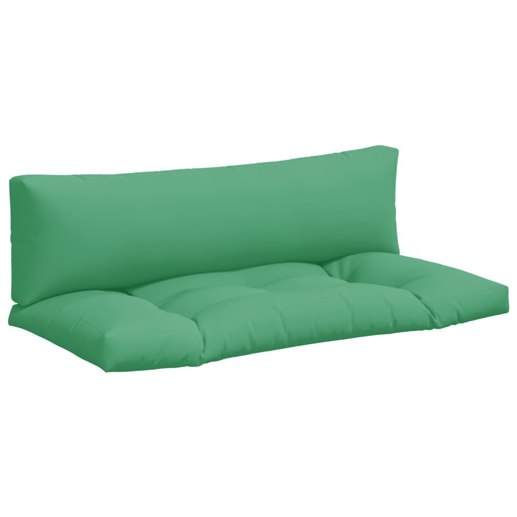 VidaXL Palettenkissen, 2 Stück, Stoff, grün