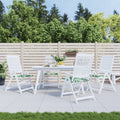 Vidaxl stoelkussens 4 st bladpatroon 40x40x4 cm stof