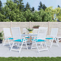 Vidaxl tuinstoelkussens 6 st 50x50x4 cm stof turquoise