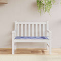 Vidaxl tuinbankkussen gestreept 100x50x4 cm oxford stof wit en blauw