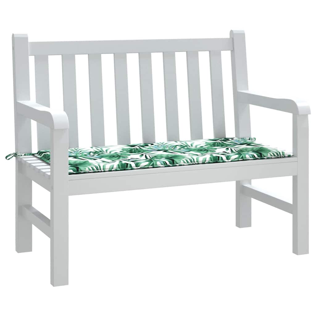 Vidaxl tuinbankkussen 120x50x4 cm oxford stof bladpatroon
