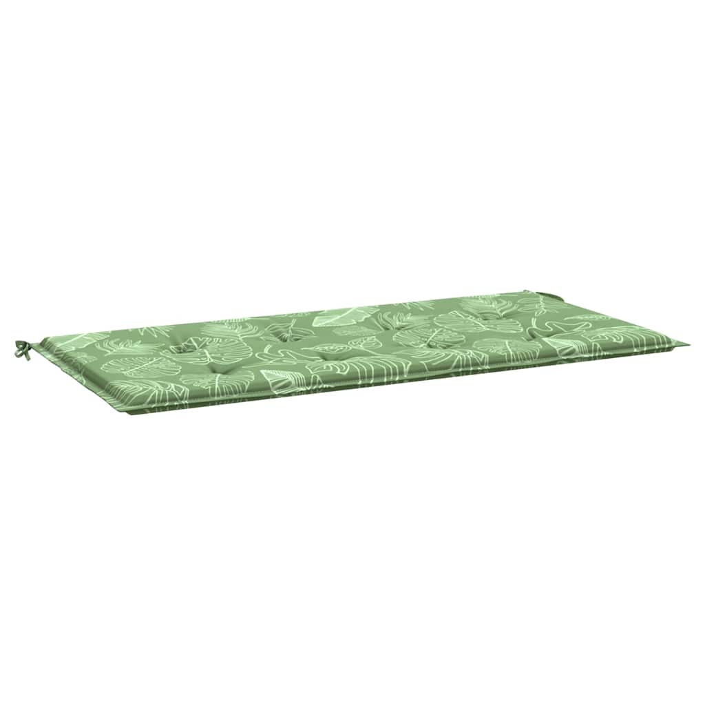 VidaXL Gartenbankkissen 120x50x4 cm Oxford-Gewebe mit Blattmuster