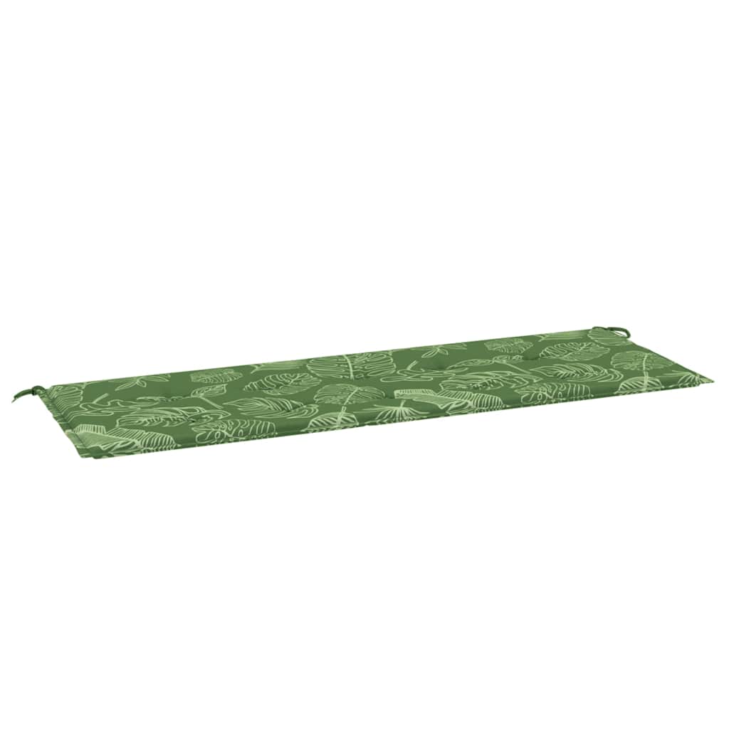 VidaXL Gartenbankkissen 150x50x4 cm Oxford-Gewebe mit Blattmuster