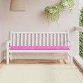 Vidaxl bankkussen effen roze 150 x 50 x 3 cm oxford stof