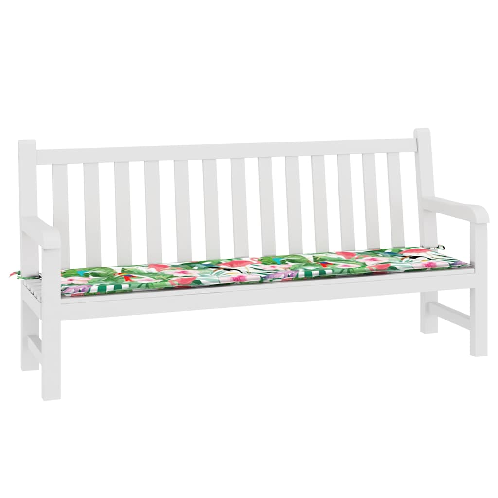 VidaXL Gartenbankkissen 200x50x4 cm Stoff Mehrfarbig