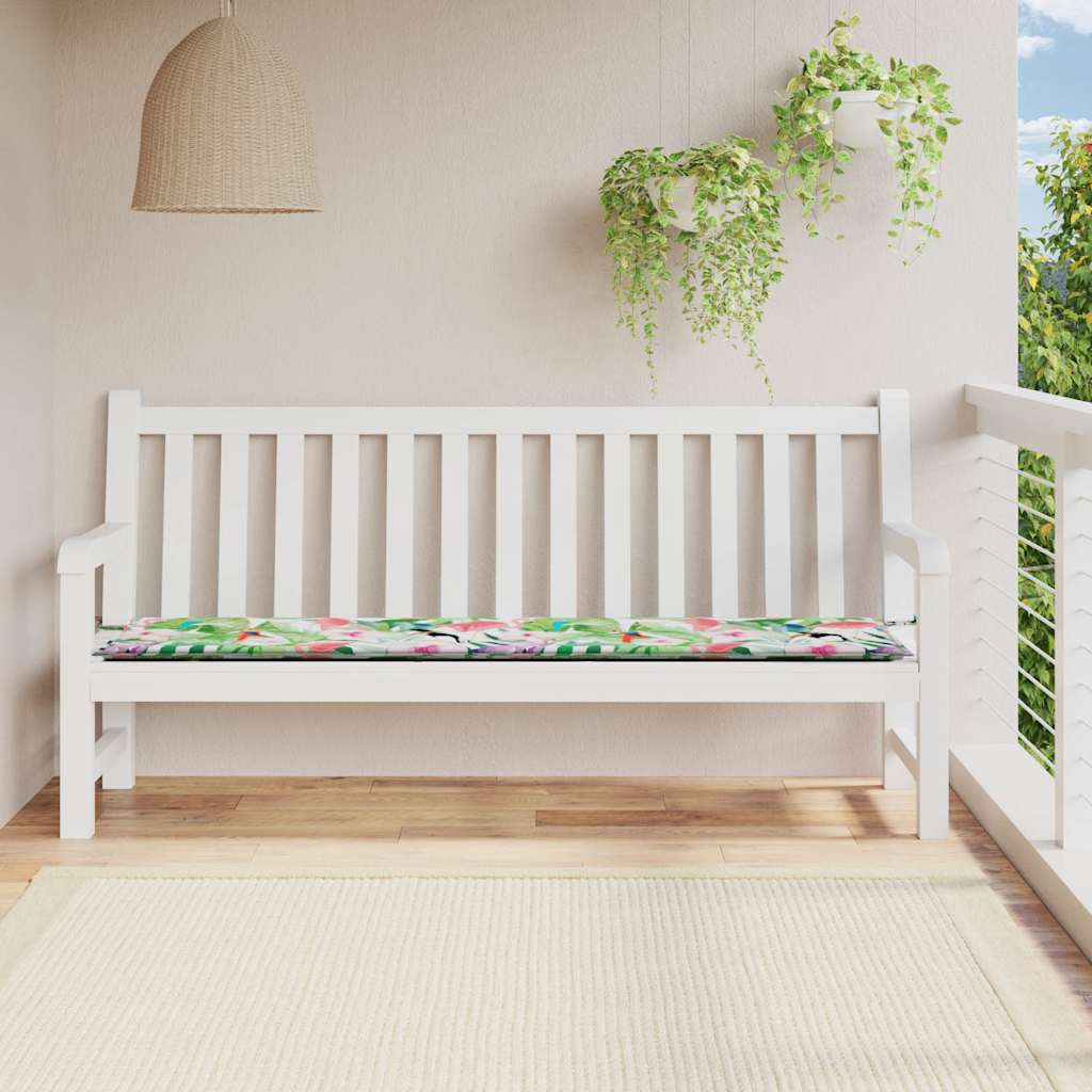 VidaXL Gartenbankkissen 200x50x4 cm Stoff Mehrfarbig
