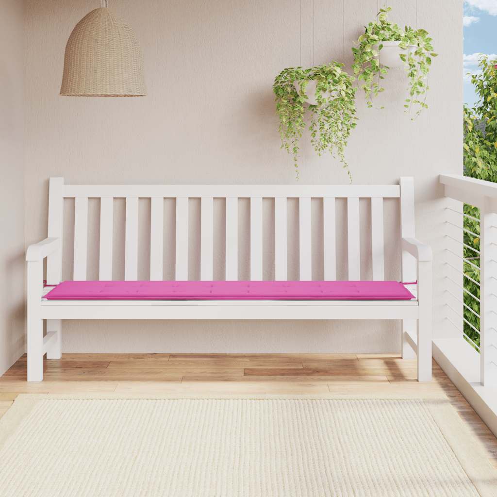 VidaXL Gartenbankkissen 200x50x4 cm Stoff Rosa