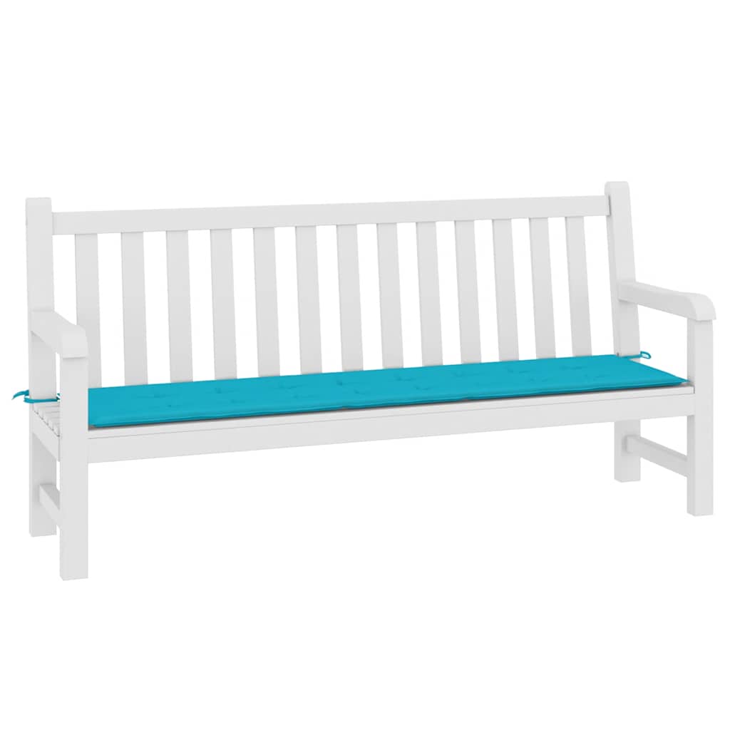 VidaXL Gartenbankkissen 200x50x4 cm Stoff Türkis