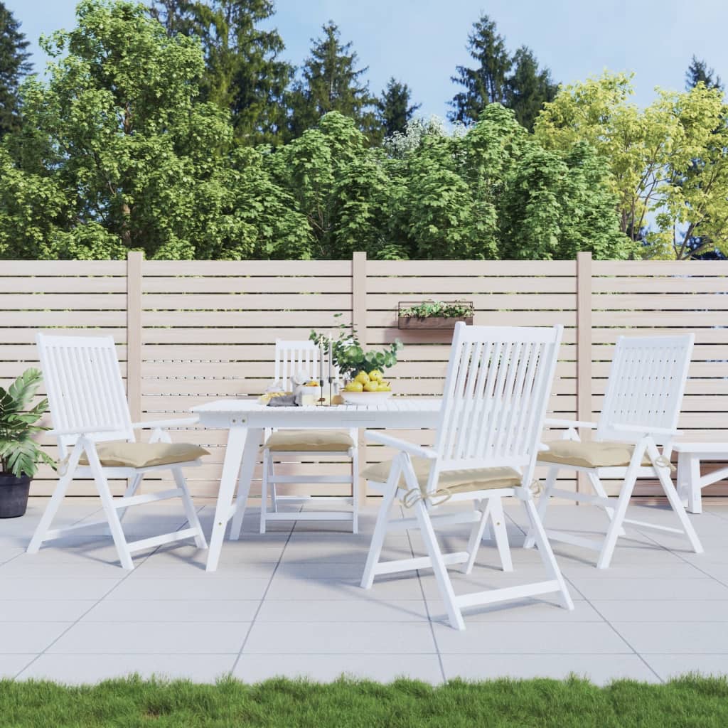 VidaXL Palettenkissen, 4 Stück, 50 x 50 x 7 cm, Oxford-Gewebe, beige