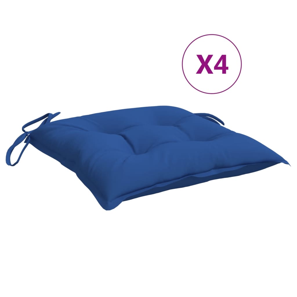 VidaXL Palettenkissen, 4 Stück, 50 x 50 x 7 cm, Oxford-Gewebe, Blau