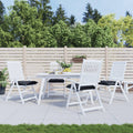 Vidaxl stoelkussens 4 st 50x50x7 cm stof ruitpatroon zwart