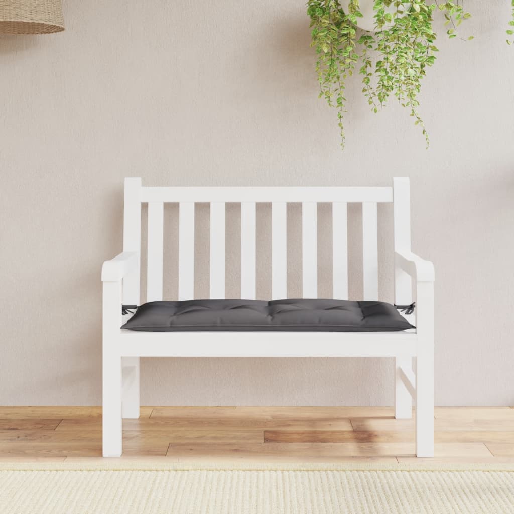 VidaXL Gartenbankkissen 100x50x7 cm Oxford-Gewebe Anthrazit