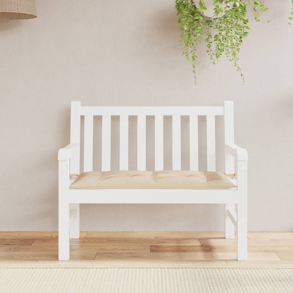 VidaXL Gartenbankkissen 100x50x7 cm Oxford-Gewebe Beige