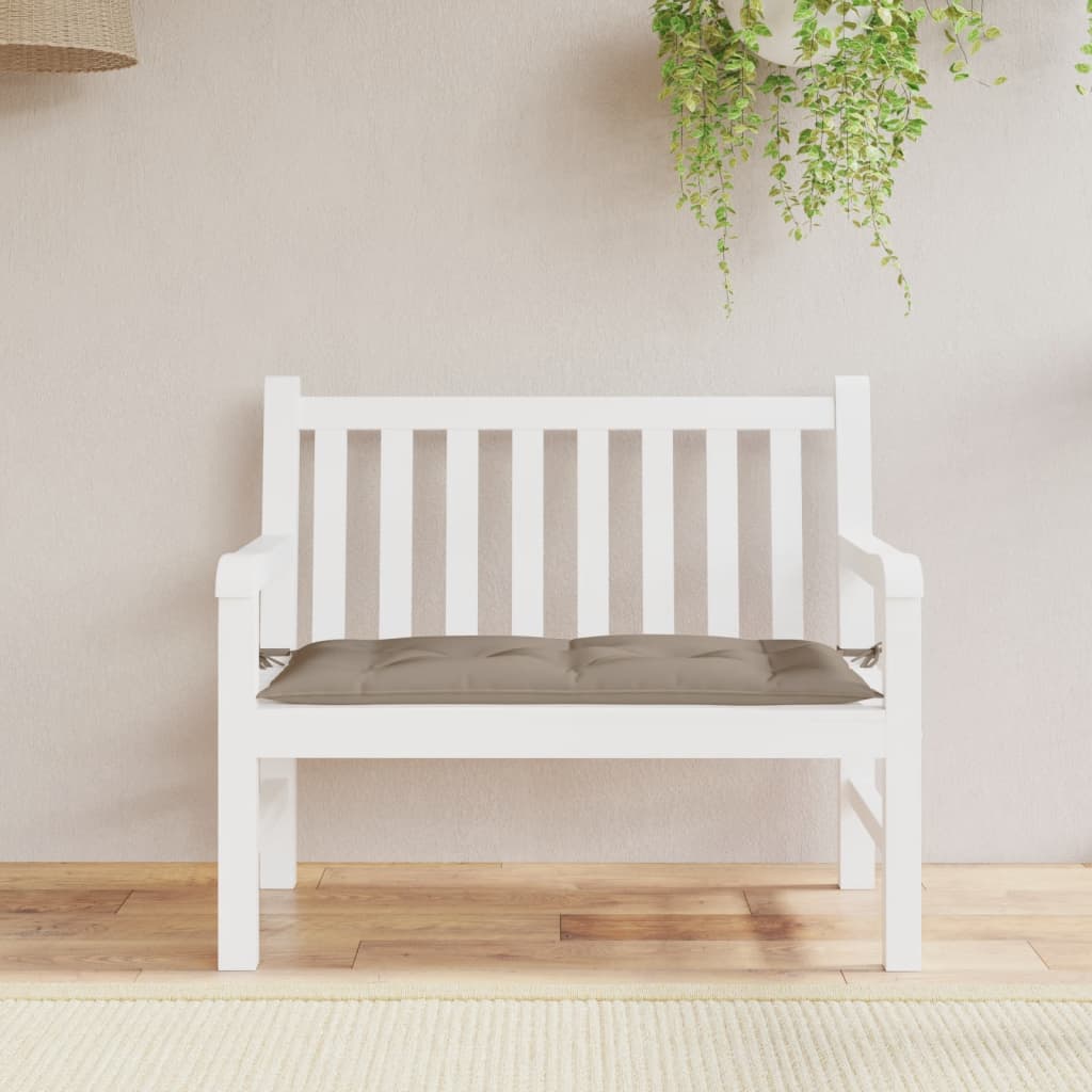 VidaXL Gartenbankkissen 100x50x7 cm Oxford-Gewebe Taupe