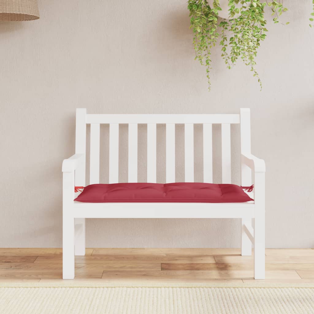 VidaXL Gartenbankkissen 100x50x7 cm Oxford-Gewebe Weinrot